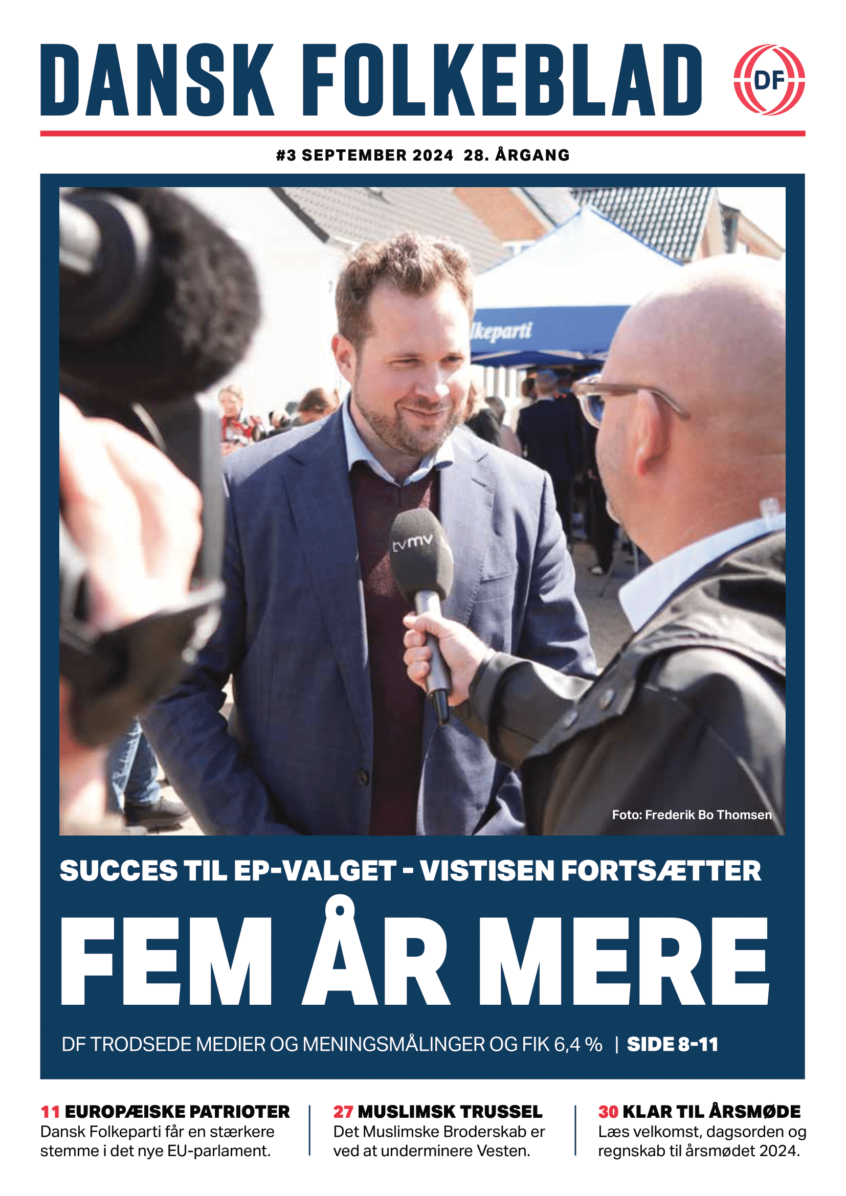 Nyt nummer af Dansk Folkeblad på gaden